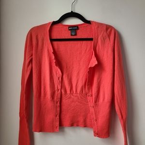 Wet Seal Cardigan Sweater - Coral, Size S